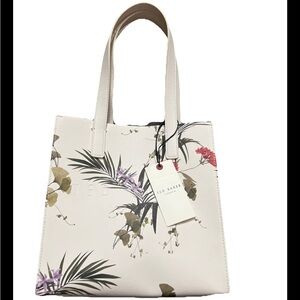 Ted Baker White Floral Tote Bag